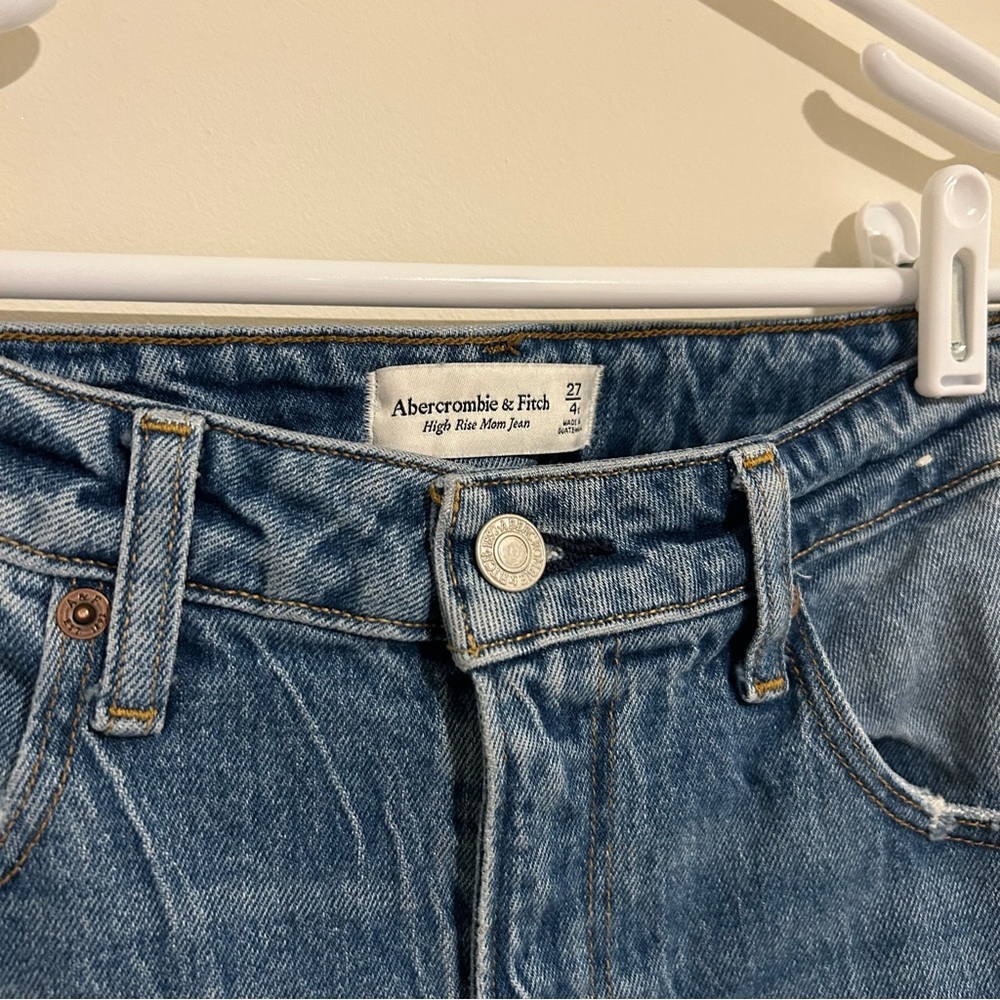 Abercrombie and Fitch Curve Love High Rise Mom Jeans - Picture 4 of 7